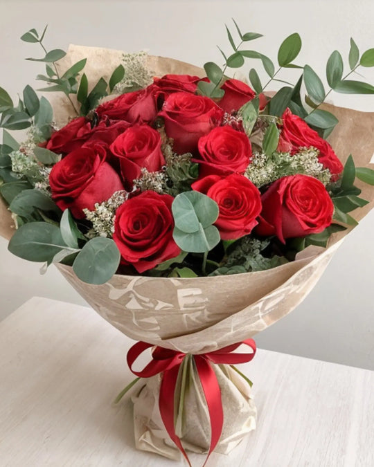 RAMO DE ROSAS ROJAS | 12, 18 ó 24 uds.