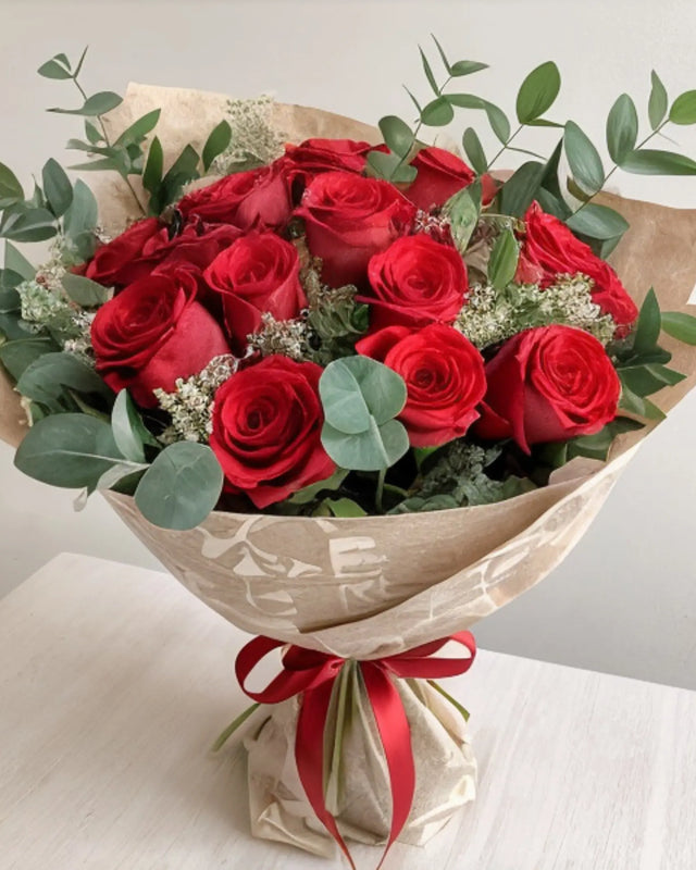 RAMO DE ROSAS ROJAS | 12, 18 ó 24 uds.