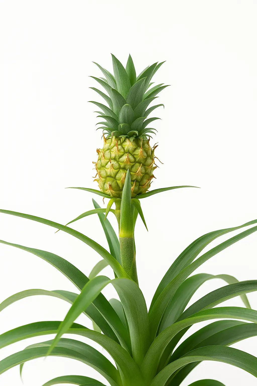piña kokedama de cerca