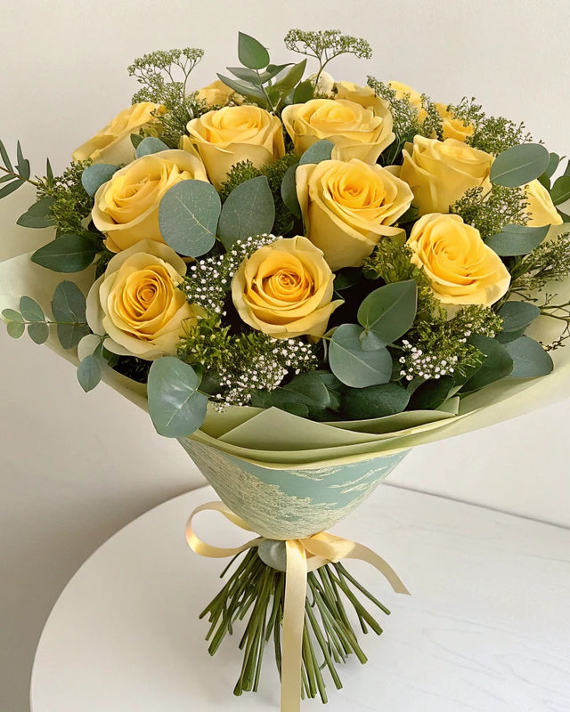 RAMO DE ROSAS AMARILLAS | 12 ROSAS