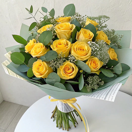 RAMO DE ROSAS AMARILLAS | 12 ROSAS