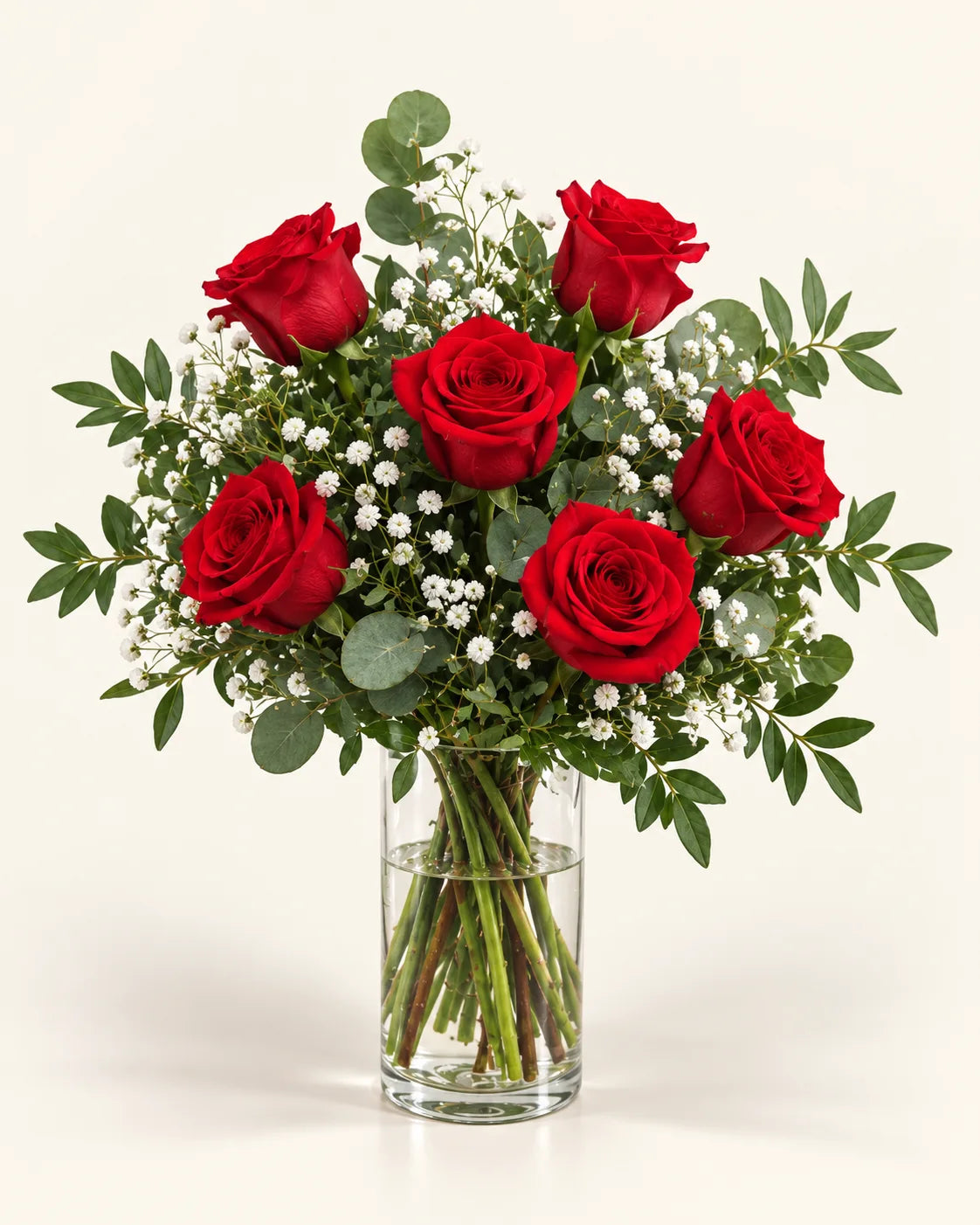 ROMÁNTICO | 6 rosas + bombones + peluche