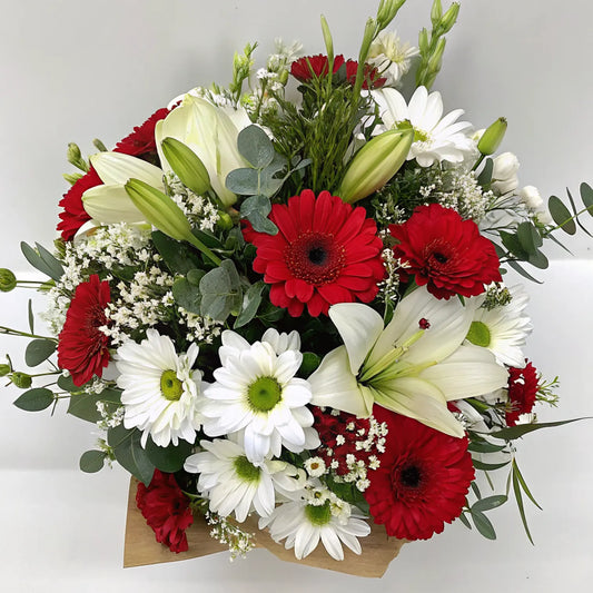 CAELION | RAMO DE MARGARITAS, ROSAS, GERBERAS Y LIRIOS