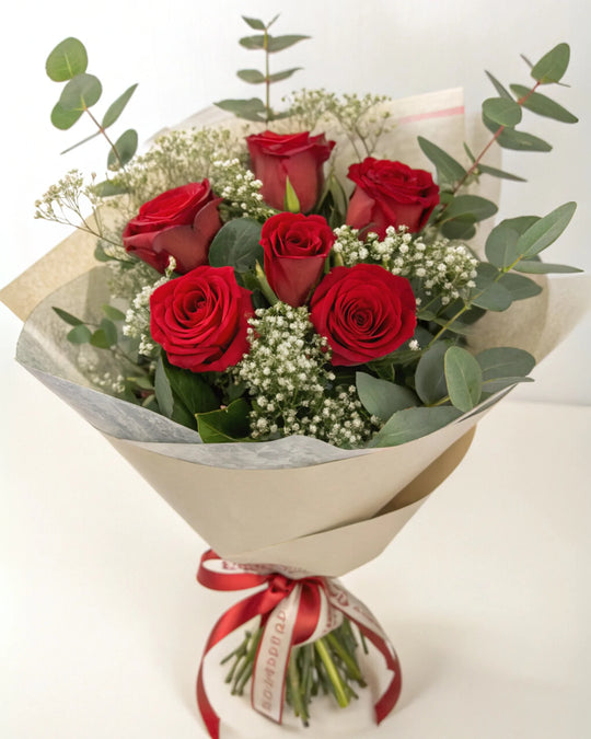 AMOR | 6 ROSAS ROJAS