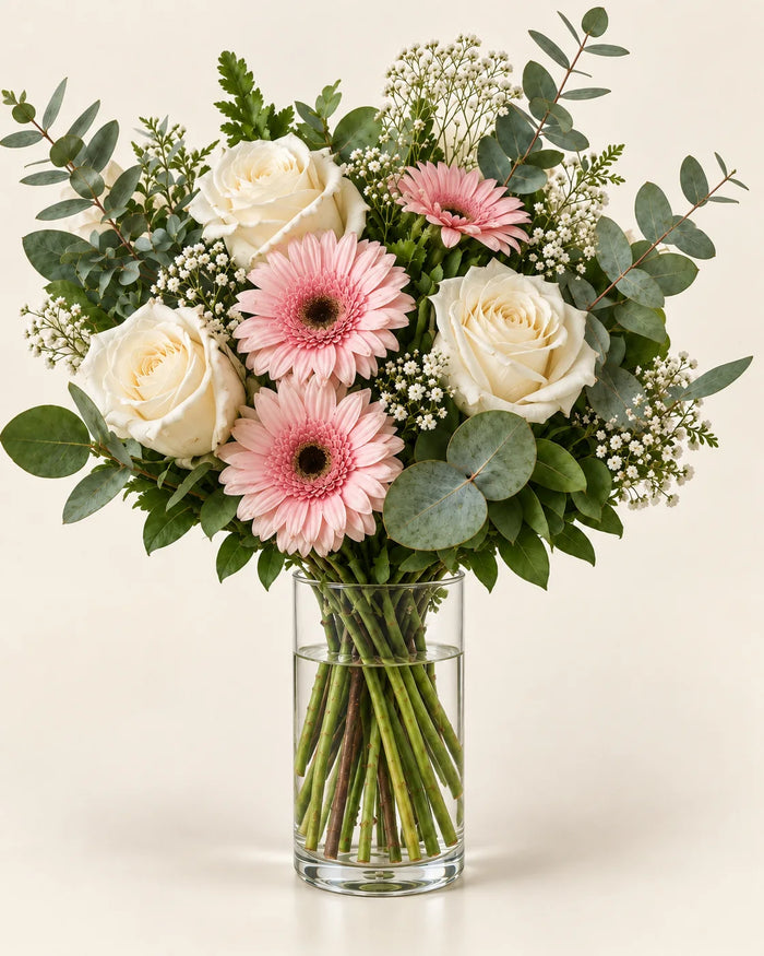 NÉMIRA | RAMO DE ROSAS Y GERBERAS