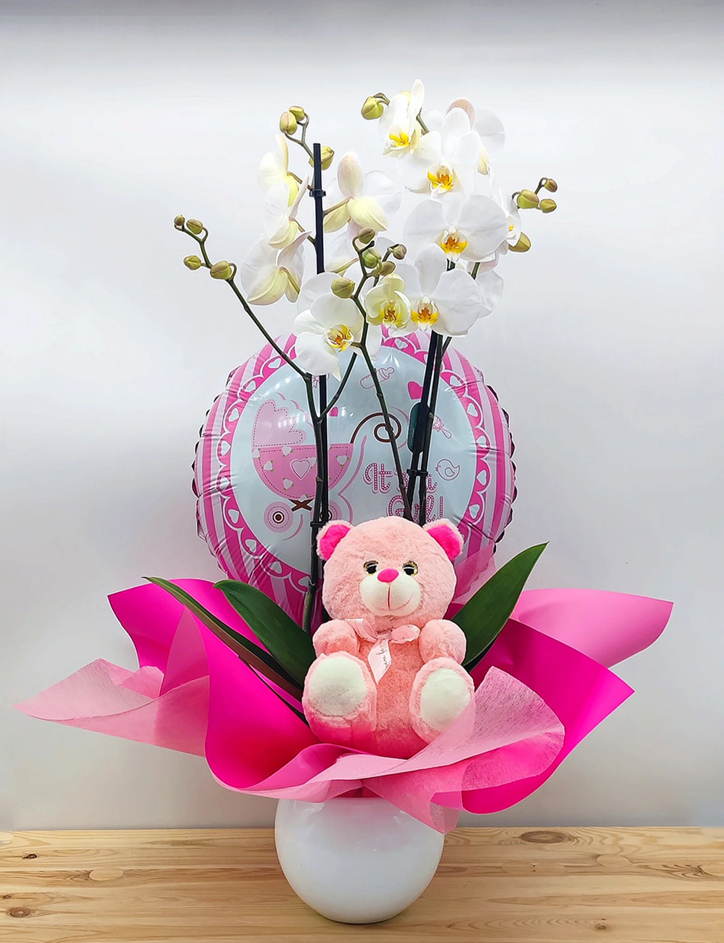Orquídea para nacimiento niña