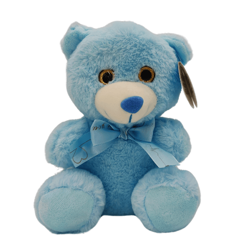 Peluche azul para regalo de nacimiento de niño, complemento de Flores La Paz