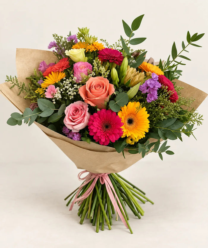 FLORAIDA | RAMO DE ROSAS, GERBERAS, CLAVELES, ALSTROEMERIAS