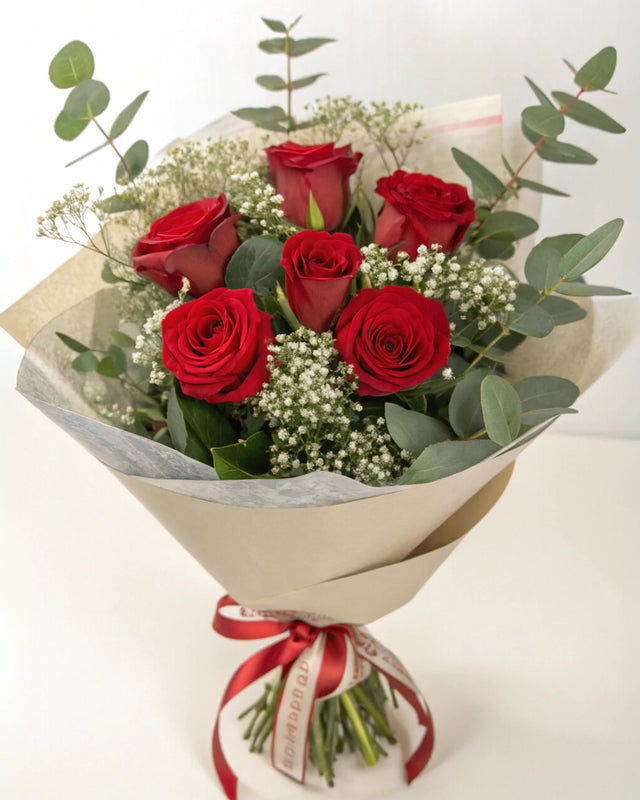 AMOR | 6 ROSAS ROJAS