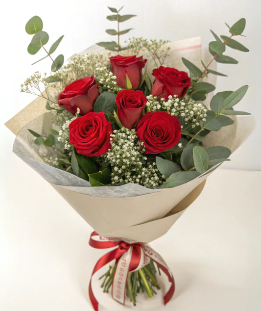 AMOR | 6 ROSAS ROJAS