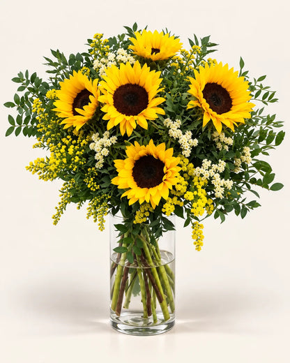 Ramo de girasoles frescos Sunara con entrega en Madrid – Flores La Paz